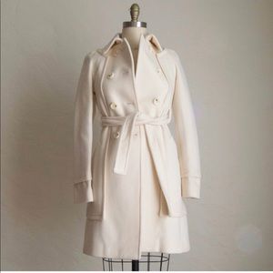 XXS BCBGMaxAzria Double Breasted Wool Belted Coat